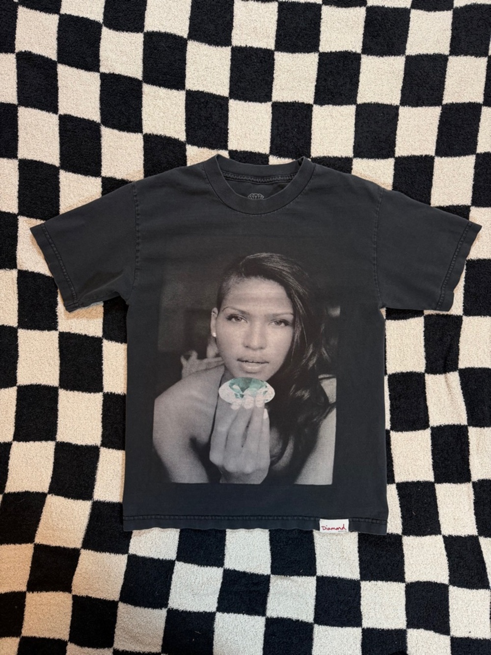 y2k diamond supply co x cassie shirt size small